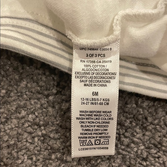 NWOT Little Me 6m Adorable Elephant Print 3 Piece Matching Set - Picture 10 of 10